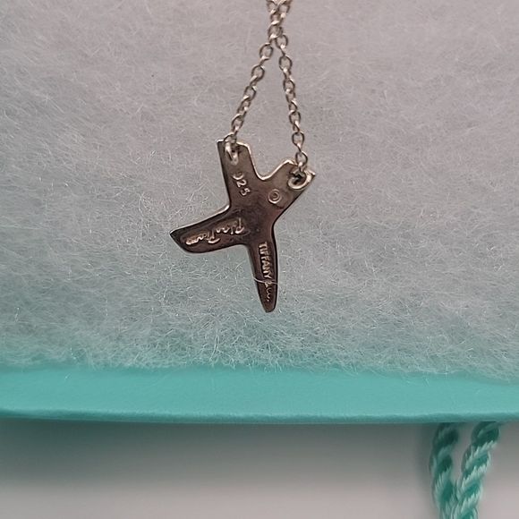 TIFFANY & CO CROSS NECKLACE SILVER - Picture 3 of 3